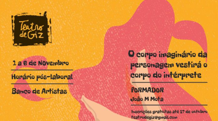 Workshop de Teatro “Construção da Personagem” com João Miguel Mota