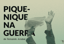 Apresentação de “Piquenique na Guerra” nos Cedros