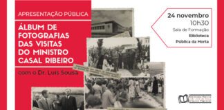 “Álbum de fotografias das visitas do ministro Casal Ribeiro” apresentado no dia 24 na Biblioteca da Horta