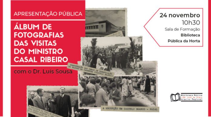 “Álbum de fotografias das visitas do ministro Casal Ribeiro” apresentado no dia 24 na Biblioteca da Horta
