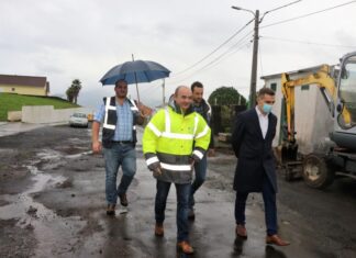 Executivo visita arranque da 2.ª Fase das obras do Chão Frio, na Praia do Almoxarife