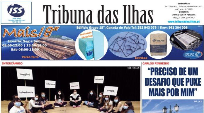 Capa edição n.º 1005, 26 de novembro