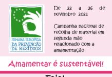 Campanha recolha de resíduos “Amamentar é sustentável” de 22 a 26 de novembro no Faial