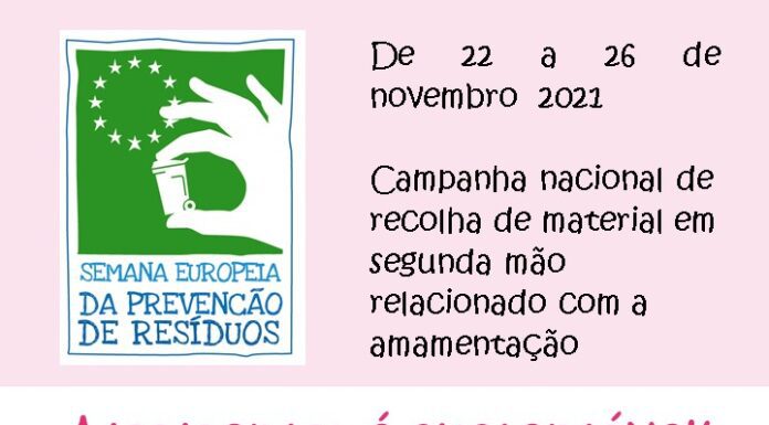 Campanha recolha de resíduos “Amamentar é sustentável” de 22 a 26 de novembro no Faial