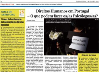 Página da Responsabilidade da Delegação Regional dos Açores da Ordem dos Psicólogos Portugueses