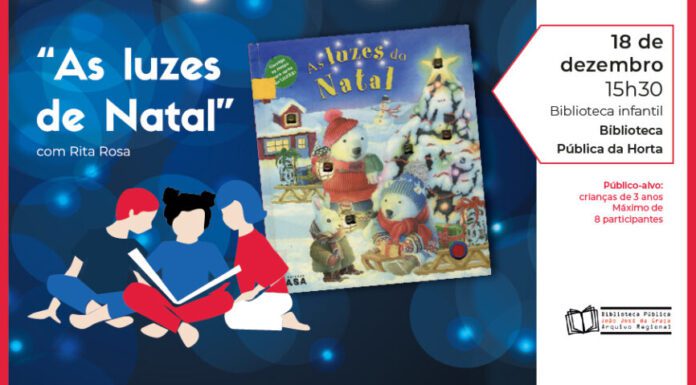 Biblioteca Pública da Horta acolhe a oficina “As luzes de Natal” destinada a crianças de 3 anos