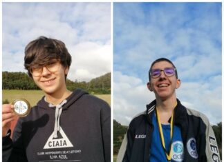 Joana Pereira e Rodrigo Martins campeões regionais no salto em altura