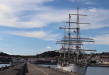 Statsraad Lehmkuhl, veleiro norueguês, faz paragem no Faial na sua viagem à volta do mundo