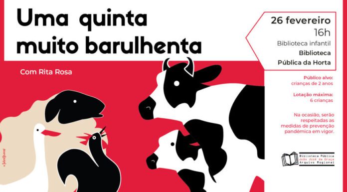 Biblioteca da Horta recebe atividade infantil “Uma quinta muito barulhenta”