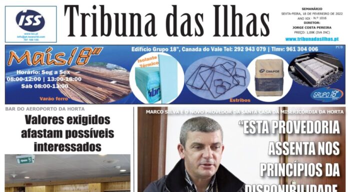 Capa edição n.º 1016, 18 de fevereiro