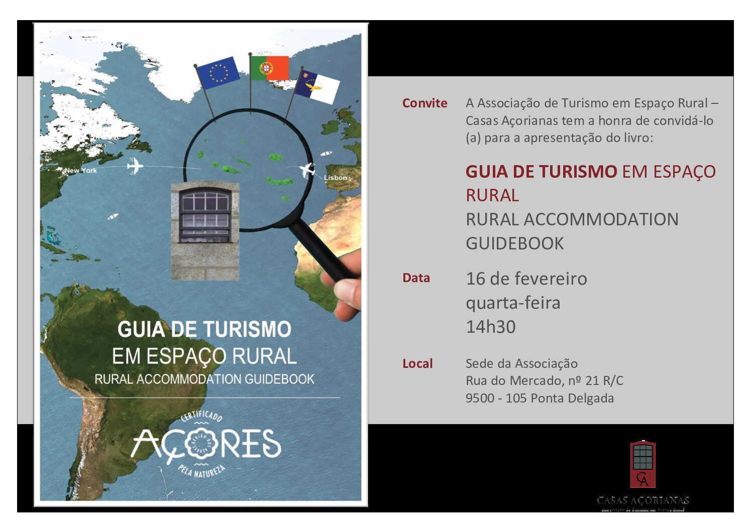 Casas Açorianas apresentam Guia de Turismo em Espaço Rural