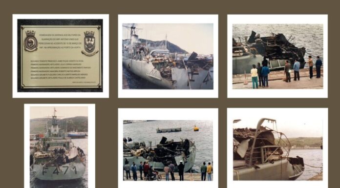 Homenagem às vítimas do acidente ocorrido há 35 anos, a bordo do N.R.P. António Enes