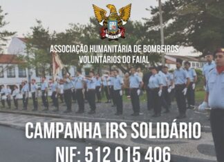 Através da Campanha IRS Solidário contribuintes podem apoiar Bombeiros Voluntários do Faial