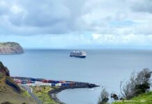 Navio de cruzeiro “Rotterdam” fez escala no Porto da Horta