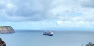 Navio de cruzeiro “Rotterdam” fez escala no Porto da Horta