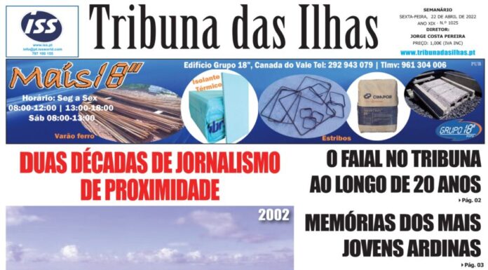 Capa edição n.º 1025, 22 abril