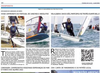 Página da responsabilidade do Clube Naval da Horta