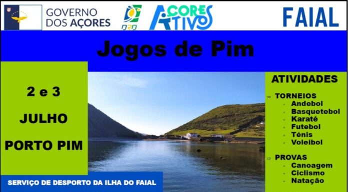 Jogos de Pim realizam-se de 2 e 3 de julho