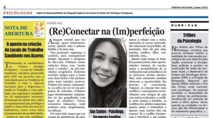 Página da Responsabilidade da Delegação Regional dos Açores da Ordem dos Psicólogos Portugueses
