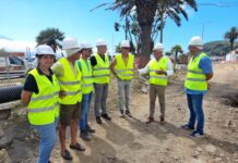 Vereadores do PS na Câmara Municipal da Horta visitam obra da nova frente mar da cidade