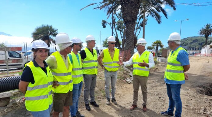 Vereadores do PS na Câmara Municipal da Horta visitam obra da nova frente mar da cidade