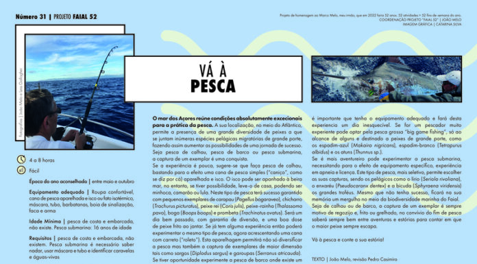 Projeto Faial 52: Vá à pesca