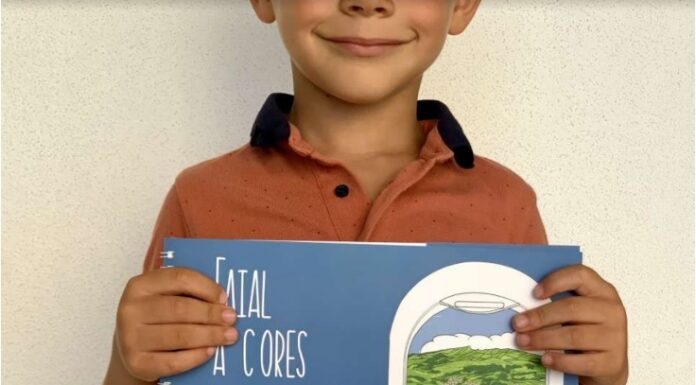 Associação Amigos do Farol dos Capelinhos apresenta livro de colorir Faial a Cores