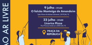 Cinema ao Ar Livre a 9 e 23 de julho