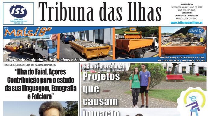 Capa edição n.º 1036, 8 de julho