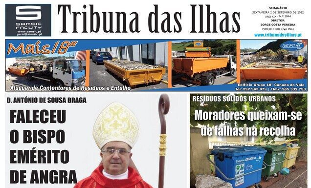 Capa edição n.º 1044, 2 de setembro