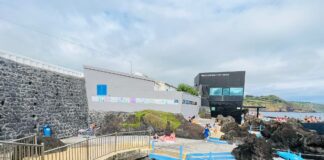 Exposição sobre cuidados a ter com o sol nas piscinas da Lagoa