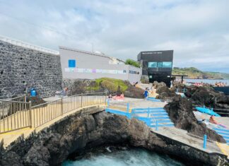 Exposição sobre cuidados a ter com o sol nas piscinas da Lagoa