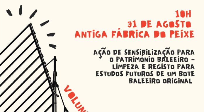 Fábrica da Baleia promove ação de sensibilização com limpeza e registo de um bote baleeiro