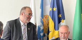 Ferreira congratula Braia Ferreira pela presidência da Federação dos Bombeiros dos Açores