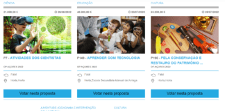 ORÇAMENTO PARTICIPATIVO – Cinco propostas disputam financiamento para projetos faialenses