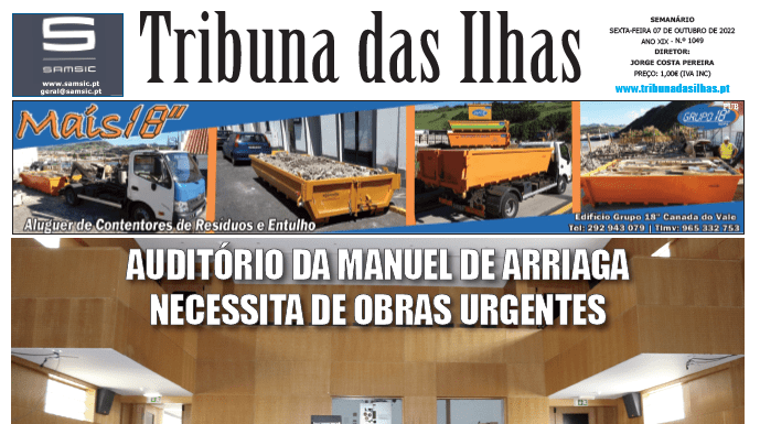Capa | n.º 1049, 07 de outubro 2022