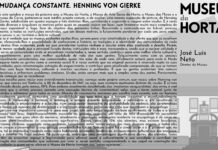Museu da Horta | A Mudança Constante. Henning Von Gierke