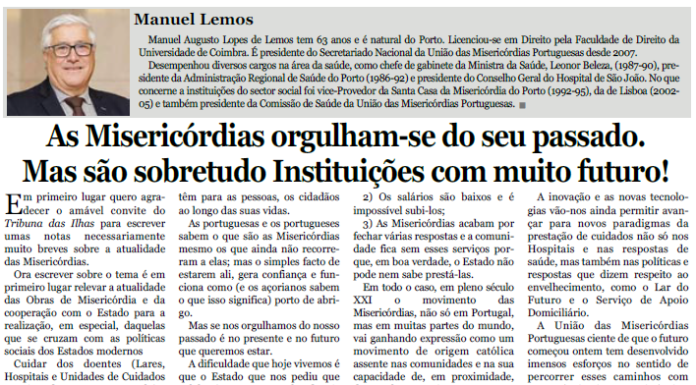 500 anos da Misericórdia da Horta | Manuel Lemos