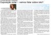 Do consultório para a comunidade | Exposição solar – vamos falar sobre isto?