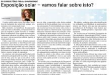 Do consultório para a comunidade | Exposição solar – vamos falar sobre isto?