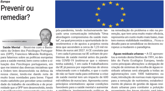 Europa | Prevenir ou Remediar?