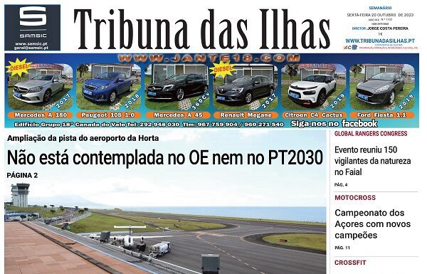 Capa | edição nº 1102, 20 de outubro de 2023 DR/Tribuna das Ilhas