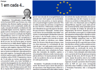 Europa | 1 em cada 4…