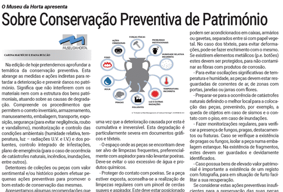 O Museu da Horta apresenta | Sobre Conservação Preventiva de Património