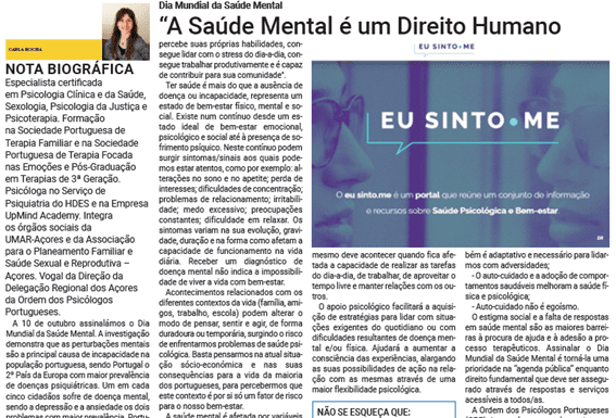 Página da Responsabilidade da Delegação Regional dos Açores da Ordem dos Psicólogos Portugueses