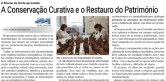 O Museu da Horta apresenta | A Conservação Curativa e o Restauro do Património