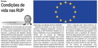 Europa | Condições de vida nas RUP