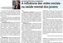 Do Consultório para a Comunidade | A influência das redes sociais na saúde mental dos jovens