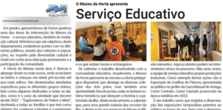 O Museu da Horta apresenta | Serviço Educativo