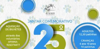 AFAMA promove jantar comemorativos dos 25 anos